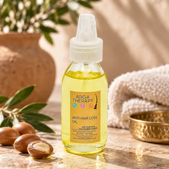 Olio cosmetico per capelli
