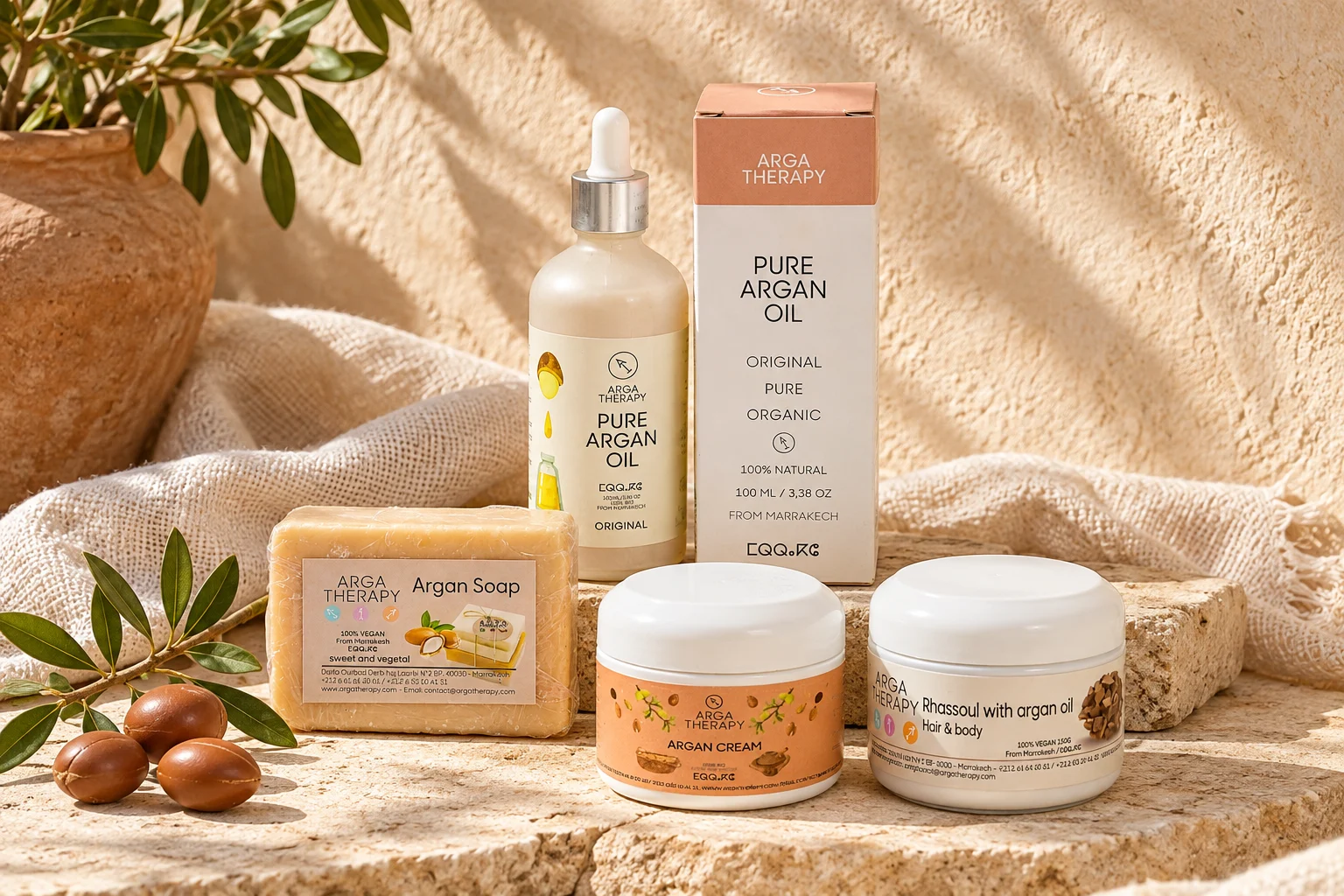 Argan &middot; Composizione del set