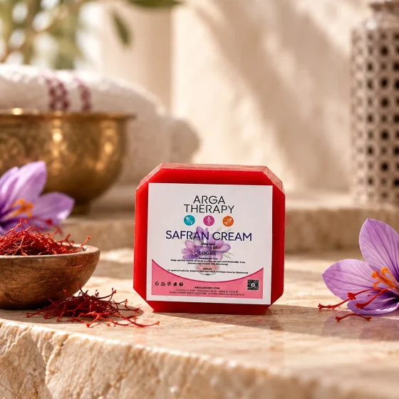 Cosmetische comfortcr&egrave;me met saffraan